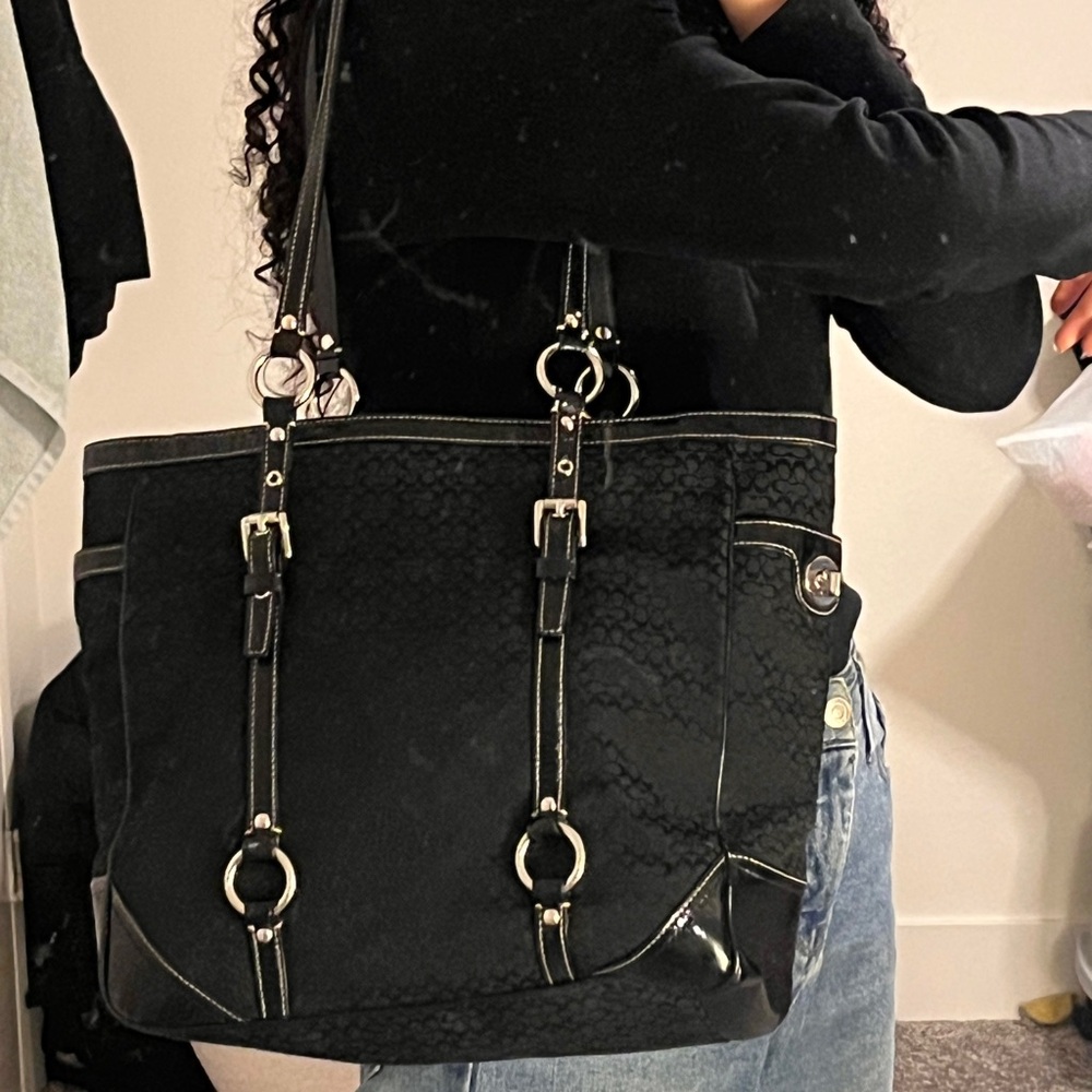 Black Coach Tote Bag
